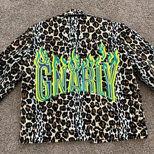 House of holland animal print jacket wadded jacket